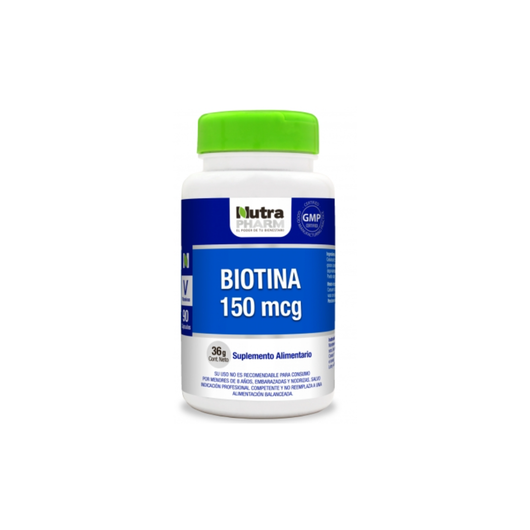 Biotina 150 Mcg - 90 Capsulas
